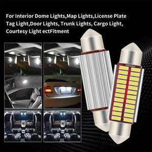 Ampoule LED C10W C5W Canbus 12V pour voiture, lampe Festoon 31mm 36mm 39mm 41mm 6500K Blanc, éclairage intérieur de voiture, plafonnier, coffre, plaque d'immatriculation - Product Image 1