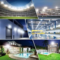 Venta al por mayor al aire libre impermeable IP66 10W 20W 30W 50W 100W 150W 200W 6500K reflector estacionamiento estadio Led Luz de inundación