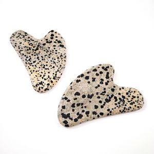 Kaufen Sie in loser Schüttung Gesichts massage Werkzeug Herz Dalmatiner Jasper Gua Sha Für Gesicht und Körper - Product Image 6