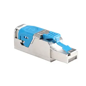 Metalen Afgeschermde Cat 7 Quick Plug Kat 6Afast Pcb Connectoren 8p8c Cat6a Cat7 Cat8 Tool Gratis Rj45 Connector