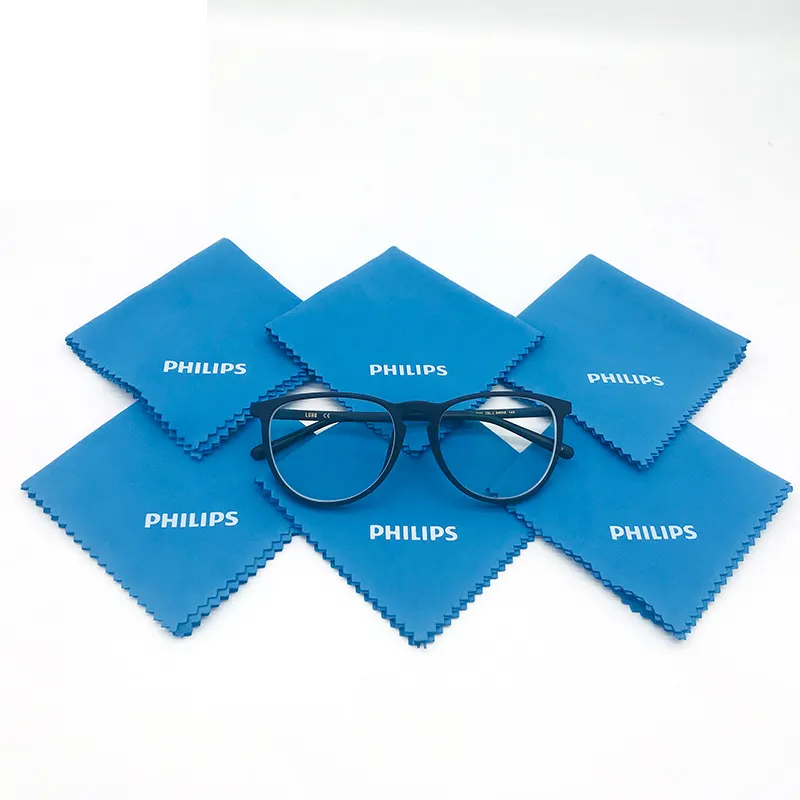 Pano de limpeza de microfibra, fornecedor rápido personalizado biodegradável lente óculos