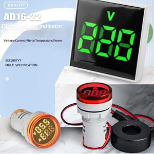 Afficheur numérique de <span class=keywords><strong>tension</strong></span>, courant, fréquence Hertz, compteur carré DC, AD16-22VM, affichage double/triple - Product Image 2