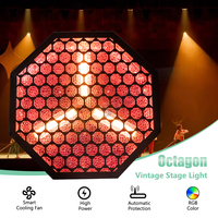 Lumière de scène rétro octogonale RGB, effet matriciel LED, DMX512, éclairage professionnel pour DJ, discothèque, bar, événement, fête, mariage