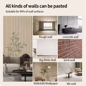 Carta da Parati 3D Moderna con Design Effetto Legno, Alta Qualità, Colore Puro per Uso Domestico e Alberghiero, Soluzione di Design Grafico - Product Image 3