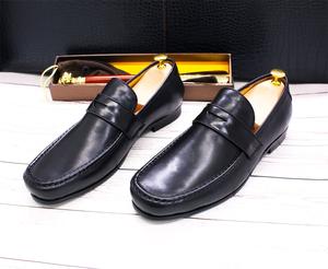 Stq-mocassins de marche pour hommes, chaussures en cuir à bout rond, confortables et plates, nouvelle collection - Product Image 5