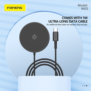 Cargador Inalámbrico Magnético Foneng W03, Plataforma de Carga Rápida de 15W con Soporte para iPhone 16 15 14 Pro Max - Product Image 3
