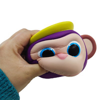 Jouets en mousse PU personnalisés bon marché en forme de singe à montée lente, fabriqués en usine