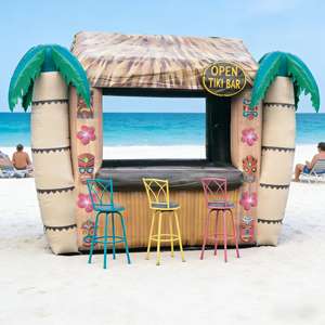 Tente de bar gonflable personnalisée en forme de <span class=keywords><strong>palmier</strong></span>, bar Tiki gonflable pour carnaval - Product Image 2