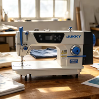 Machine à coudre industrielle JUKKY 9806-D4, point droit, haute vitesse, automatique, avec fonction de coupe de fil intégrée
