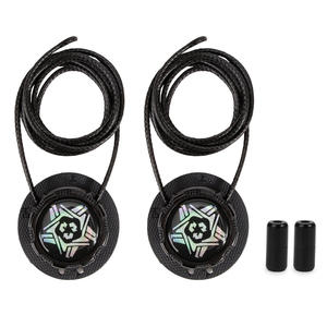 Tali sepatu malas poliester datar tanpa dasi untuk pria wanita Aksesori olahraga luar ruangan dengan tombol putar artefak tetap tidak perlu dasi - Product Image 5