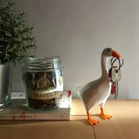 2025 créatif écologique magnétique canard ornement simulé canard stockage résine artisanat décoration Unique bricolage magnétique canard artisanat