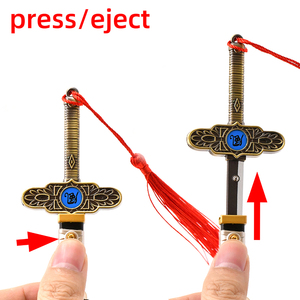 Portachiavi Modello Spada del Vento <span class=keywords><strong>di</strong></span> Kenyuus Densetsus Yaibas, Katana Pop-up in Lega <span class=keywords><strong>di</strong></span> Zinco, Ideale per Collezionisti e Decorazione <span class=keywords><strong>Borse</strong></span> - Product Image 6