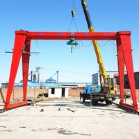 Grue mobile électrique à portique de 5 tonnes avec télécommande sans fil, type à poutres, pour ligne de production de tuyaux avec moteur et boîte de vitesses