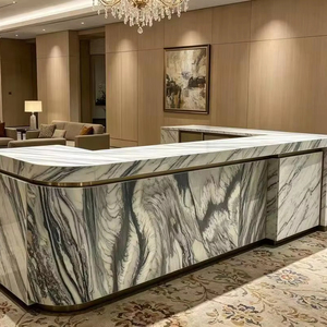 Lujosa losa de piedra italiana tipo cebolla para mesa, lavabo de mármol de Toscana, encimera de mármol de Italia en colores marfil y morado, mármol <span class=keywords><strong>Cipollino</strong></span> Verde Luana - Product Image 1