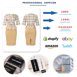 D573 Trendy Sommerkleider Frauen Lässig Halbarm V-Ausschnitt Bedruckte Afrikanische Kleider Elegante Kirchen kleider für Frauen Mit Gürtel <span class=keywords><strong>Ha</strong></span> - Product Image 3