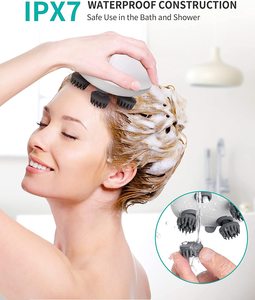 Eveekon Hair Growth Scalp <span class=keywords><strong>Massager</strong></span>, Minúsculo Massageador de Cabeça para Alívio, Massageador de Cabeça Elétrica para Reduzir Strees - Product Image 3