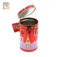 Boîte de rangement hermétique pour noix, grains, grains de café, boîte en étain, pot avec valve de dégazage, finition mate pour aliments en conserve