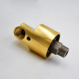 H-Type Brass Water Rotary Joint HS10-80 Dual-Channel <b>Hydraulic</b> <b>Oil</b> Rotary Joint for Sale - Product Image 3
