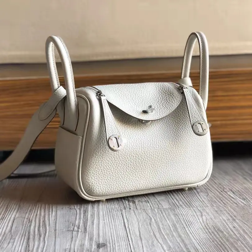 Bolso de mano de cuero para mujer, bolsa de mano cuadrada con logotipo personalizado en relieve violeta, de lujo