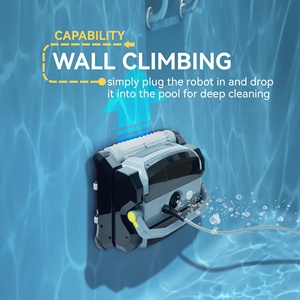 หุ่นยนต์ทำความสะอาดสระว่ายน้ำแบบมีสาย WC-1014 ODM/OEM สำหรับทำความสะอาดสระว่ายน้ำกลางแจ้ง ขึ้นผนังได้อัตโนมัติ - Product Image 2
