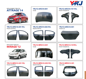 อะไหล่ตัวถังรถยนต์ ประตูหน้า-หลัง สำหรับ Mirage/<span class=keywords><strong>Attrage</strong></span> ปี 2014 ขึ้นไป - Product Image 6