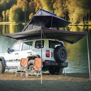 مظلات جانبية للسيارة بتصميم تلقائي للمواسم الأربعة سهلة الإعداد خيمة سقف من قماش أكسفورد من ألياف الكربون الألومنيوم في الهواء الطلق كبيرة - Product Image 3