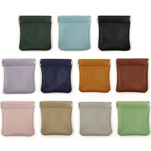 Portable Pu Leather <b>Mini</b> Wallet for Coins Colorful Coin Purse Customizable Spring Frame Change <b>Pouch</b> - Product Image 6