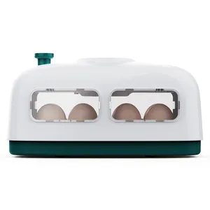 WONEGG Mini Incubadora de ovos com capacidade para 8 ovos Incubadora transparente tampa superior incubadora automática de ovos de galinha e pato