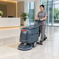 Nettoyeur de sols autopropulsé CleanHorse H10, machine de nettoyage de sols à batterie, laveuse-sécheuse pour usine d'électronique