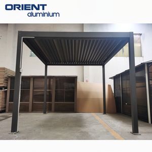 Pergola bioclimatique en aluminium Persienne murale Persienne bioclimatique Pergola extérieure en aluminium Toit pergola électrique en aluminium - Product Image 2