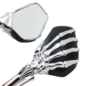 Rétroviseur de moto Talon Chrome Skull Skeleton Hand Mirror pour Suzuki 2003-2012 Honda CBR <span class=keywords><strong>600RR</strong></span> F5 <span class=keywords><strong>2010</strong></span> - Product Image 3