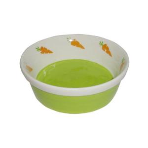 Bescera mangkuk pemberi makan kelinci berbentuk wortel yang dipersonalisasi mangkuk hewan peliharaan keramik kelas atas - Product Image 4