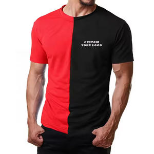 Camiseta de verano de dos tonos para hombre de <span class=keywords><strong>precio</strong></span> bajo del fabricante 95% algodón 5% Spandex para Jefe o elección-Disponible para intercambio - Product Image 5