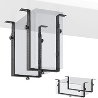 Support de PC réglable à poser sous le bureau, support de tour d'ordinateur en métal, support vertical/horizontal pour CPU