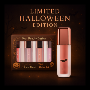 Helloween label privé ensemble de maquillage multicolore ensemble de fard à joues liquide crème fard à joues imperméable longue durée végétalien fard à joues liquide naturel - Product Image 2