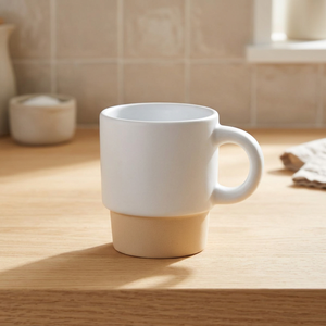 Tasse à café expresso empilable Olympia 130 ml avec fond en argile, modèle 100805-2 - Product Image 2