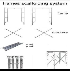 Échelle en acier galvanisé de 3 pieds de large 6x8 échafaudage à cadre Tianjin - Product Image 5