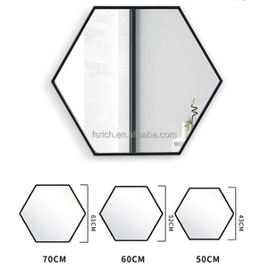 <span class=keywords><strong>Espejo</strong></span> de Pared Decorativo Personalizado Ruicheng, <span class=keywords><strong>Espejo</strong></span> de Baño con Marco de Aleación de Aluminio Octogonal, con Forma Hexagonal - Product Image 2
