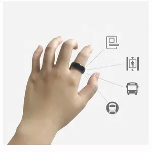 Chiave di controllo accessi in ceramica personalizzata 13.56 mhz cmrshirts T5577 ID IC UIC N216 RFID Smart Finger NFC Ring per pagamento