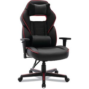 Alera BT-51593RED Silla ergonómica para juegos estilo carreras de 15,91 a 19,8 pulgadas. Altura del asiento Negro/Rojo - Product Image 5