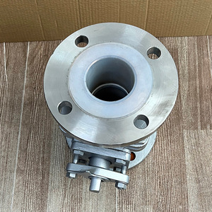 บอลวาล์วหน้าแปลน สแตนเลส 304 DN65 16P บุ PTFE แบบแมนนวล สำหรับสารเคมีในอุตสาหกรรม - Product Image 2