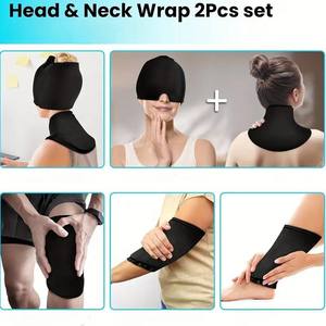 Cappello e Fascia per il <span class=keywords><strong>Collo</strong></span> in Gel Terapeutico, Compressa Calda/Fredda a Temperatura Costante per Dolori <span class=keywords><strong>al</strong></span> <span class=keywords><strong>Collo</strong></span>, Mal di Testa e Sollievo dall'Emicrania - Product Image 5