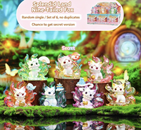 Figur Resin Kotak Misteri Rubah Sembilan Ekor Fantasi Cina, Kemasan Asli, Mainan Koleksi Hewan Mitologi Kawaii