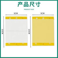 Cartes collantes jaunes papier de panneau de colle d'insecte fort attirent les pièges collants pour le piège collant d'insecte de mouche de fruit de lutte antiparasitaire