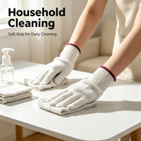 Gants en coton tricoté anti-dérapants, durables et flexibles, sans silicone, résistants aux déchirures, sans poudre, calibre 7/10, de l'usine Defsafety