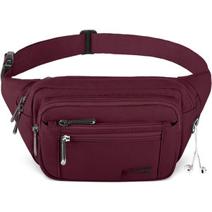 Sac banane pour homme personnalisé en usine, sac de poitrine en néoprène imperméable, sac de sport pour téléphone portable, ceinture multifonctionnelle, sac de taille - Product Image 6