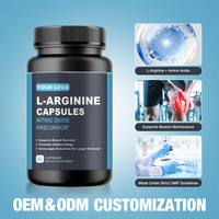 Capsules de L-Arginine OEM ODM : Favorise la croissance musculaire, apporte de l'énergie, contient des acides aminés, supplément d'oxyde nitrique