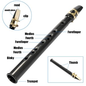 <span class=keywords><strong>Sax</strong></span> <span class=keywords><strong>tascabile</strong></span> Mini sassofono portatile piccolo sassofono con borsa per il trasporto Woodwind strumento - Product Image 2