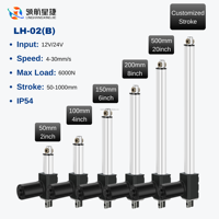 Aktuator Linear Elektrik High Force 6000N dengan Sistem Umpan Balik Sensor Hall Motor DC Magnet Permanen Tugas Berat