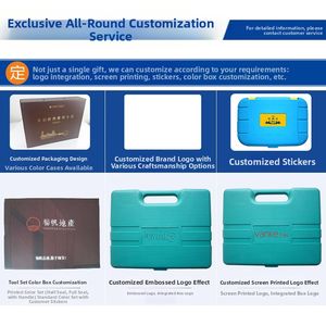 Ensemble d'outils de maison Quincaillerie Charpentier Électricien Ensemble combiné fait main Boîte à outils - Product Image 3